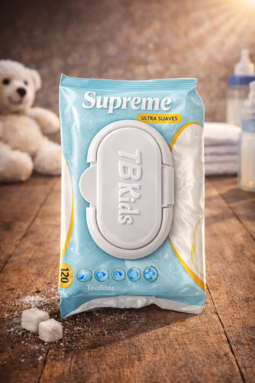 Toallitas Húmedas TBKids Supreme – Ultra Suaves (120 unidades)
